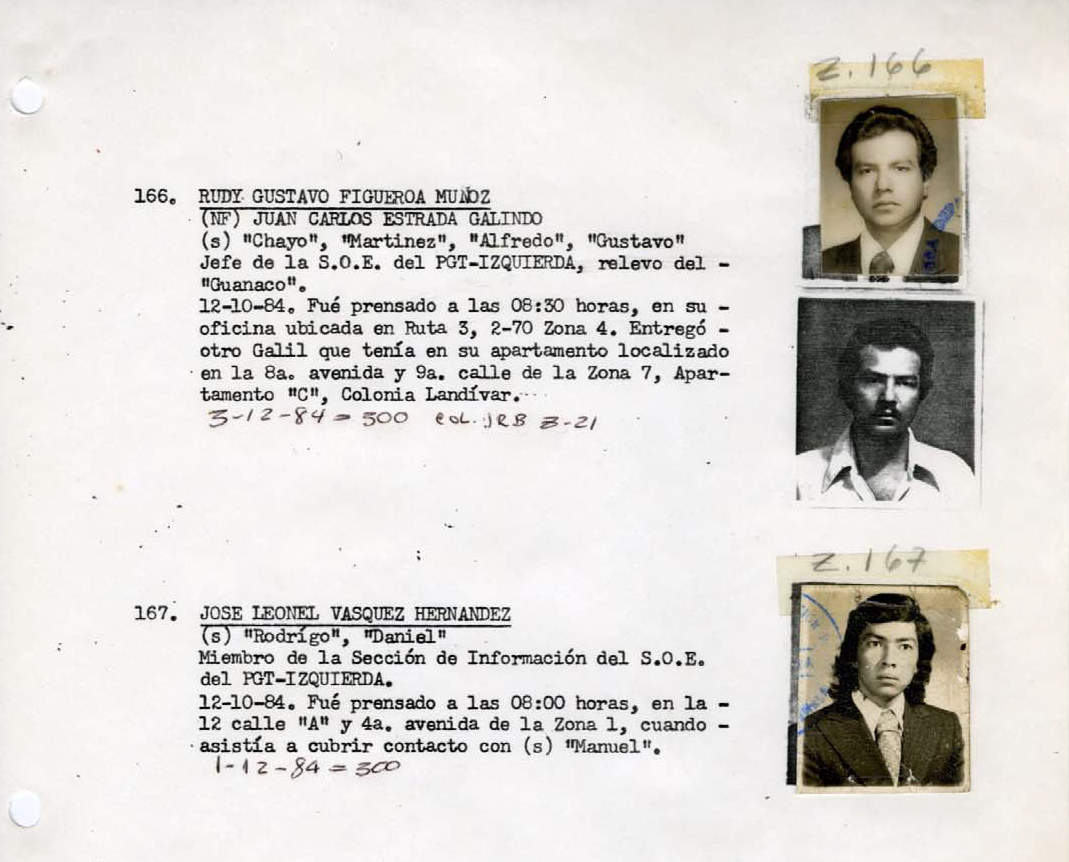 Las listas negras: los comunicados de la muerte.