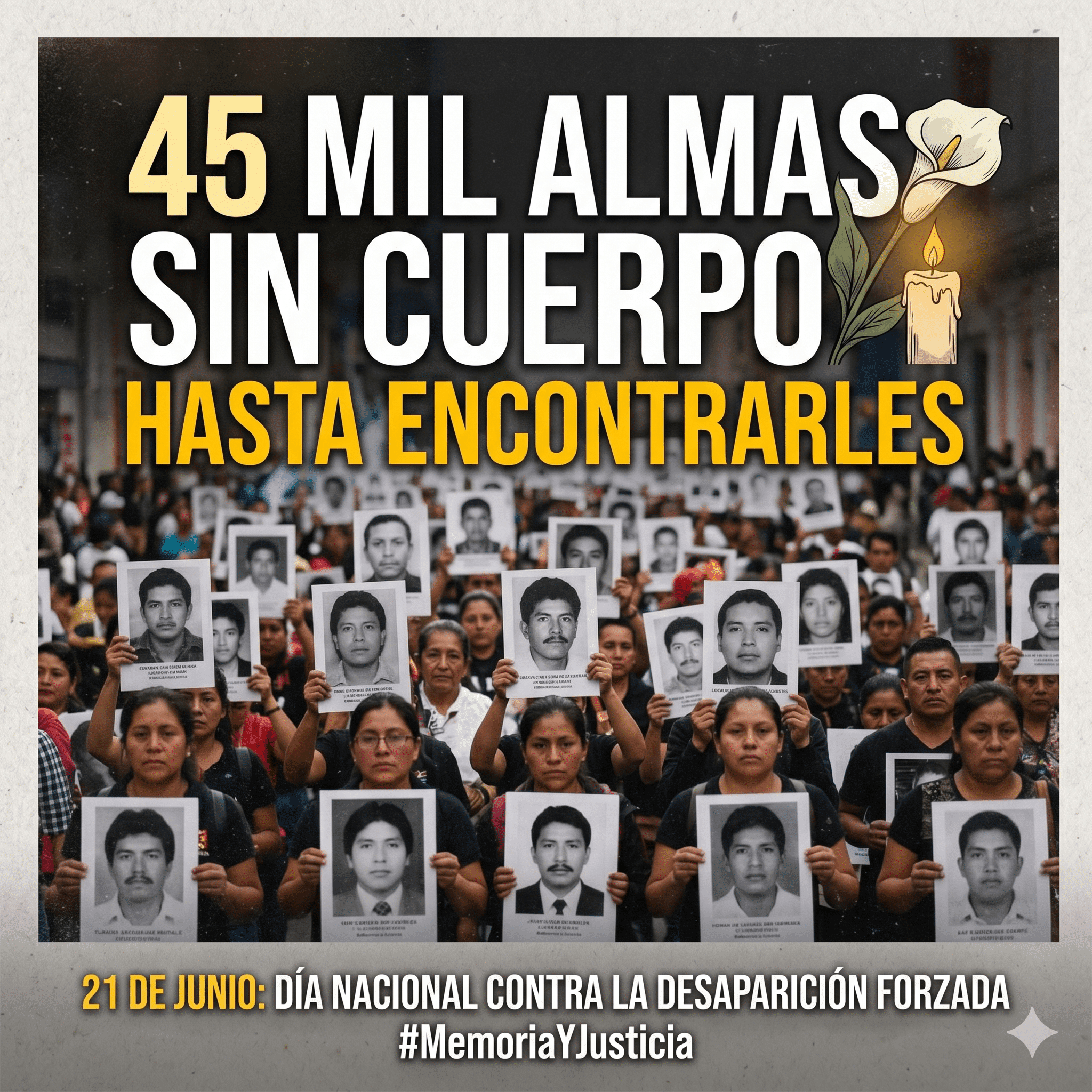 21 de junio. Día nacional contra la desaparición forzada
